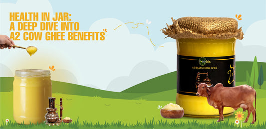 Pure A2 Desi Cow Ghee: Embrace tradition and well-being in a jar. Nature's essence for a wholesome touch.