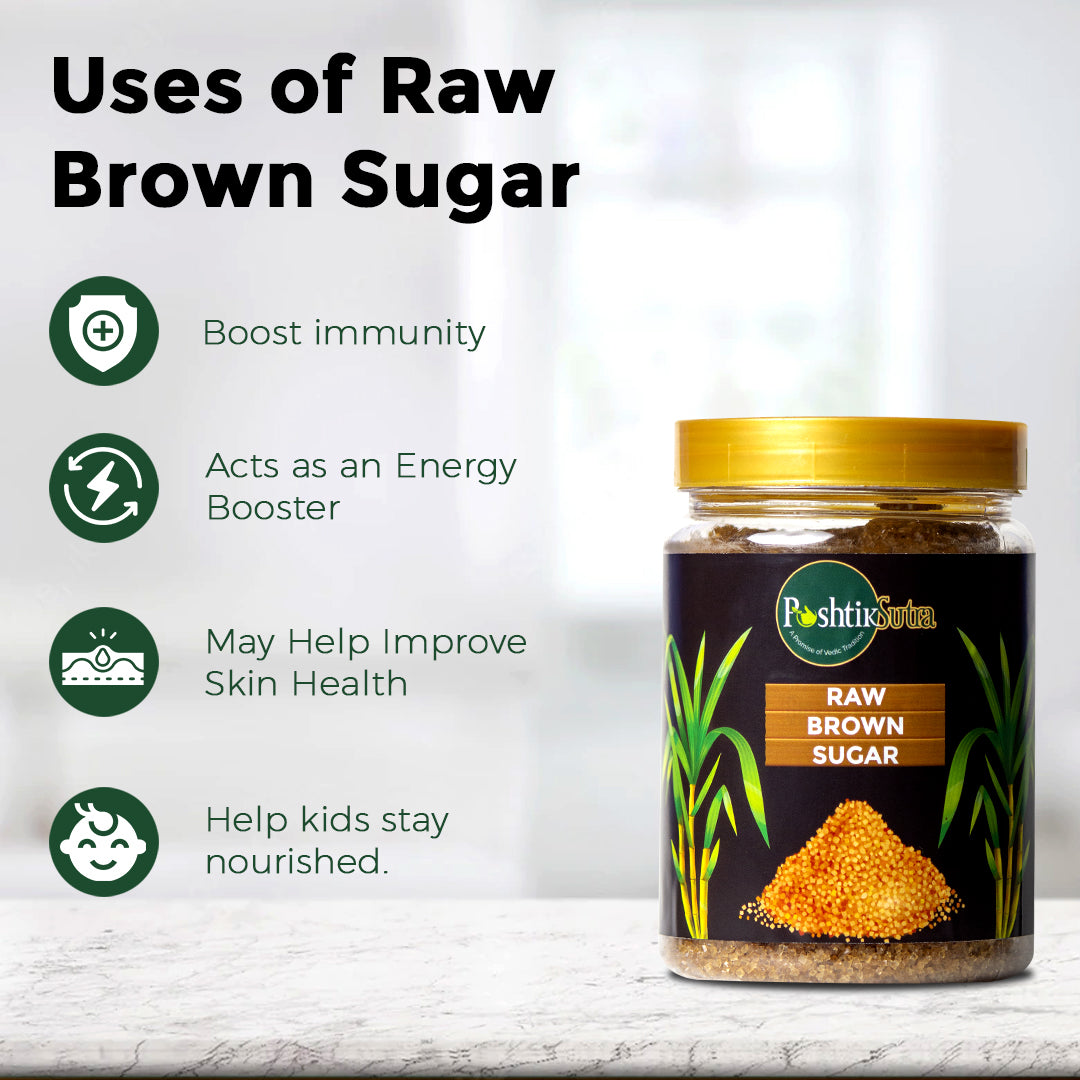 Poshtik Sutra Organic Brown Sugar - Natural Sweetness