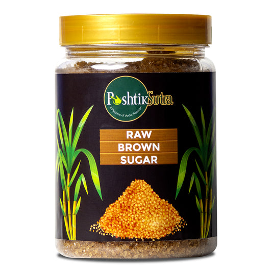 Poshtik Sutra Organic Brown Sugar - Pure and natural sweetness in every sprinkle, a healthy choice for your sweet cravings.