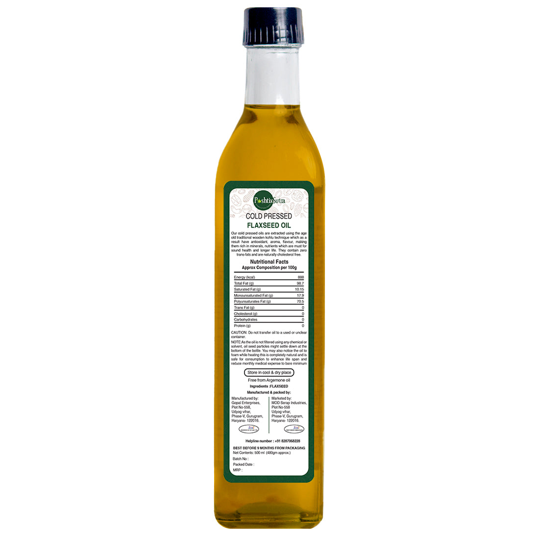 Premium Flaxseed Oil